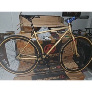 [Ready Stock] Fixie Gravel Tracklocross Brain Celes Fullbike 700 X 38C Chromoly