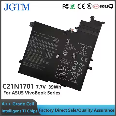 C21N1701 7.7V 39Wh Brand New Rechargeable Li-Polyme Battery for Asus VivoBook S14 S406U S406UA K406U