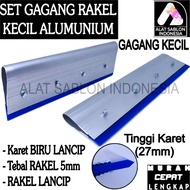 SMALL ALUMINUM SQUEEZER HANDLE SET RUBBER OLDbiru 5MM TAPER LENGTH 30CM TO 35CM