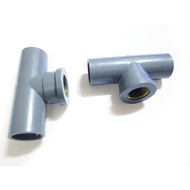 PVC P/T Tee With Brass Thread/ Penyambung Paip PVC Tee Gigi Tembaga/ PVC Pipe Fitting (15 mm)