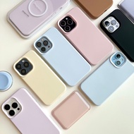 [i18] 19 Colors E8S23 Premium Case Silicone Wireless Charging (1) Iphone For i12-18Promax