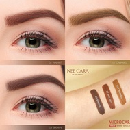 นีคาร่า มาสคาร่าคิ้ว มาสคาร่าปัดคิ้ว หัวแปรงสลิม N608 NEE CARA MICROCARA BROW MASCARA