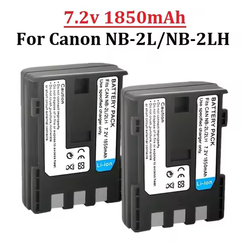 1850mAh NB-2L NB2L NB-2LH NB 2LH NB2LH Digital Camera Battery For Canon Rebel XT XTi 350D 400D G9 G7