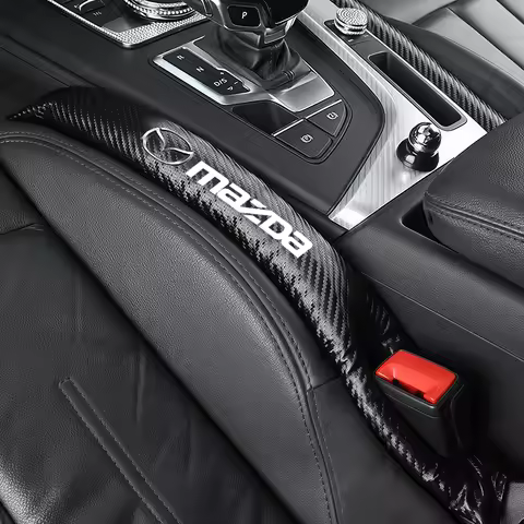 1/2Pcs Carbon Fiber Car Interior Seat Gap Plug Filler Pad For Mazda 3 CX5 CX30 MX5 CX3 CX9 CX7 MX3 M