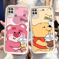 NB-64 Strawberry Bear Shockproof Casing for OPPO A54 Realme 8 8S Q3 V13 Narzo 30 Pro