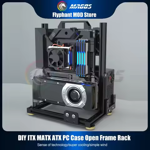 DIY Gamer Cabinet ITX MATX ATX Chassis,Computer Case Open Case Study,MOD Water Cooling Desktop Gamin