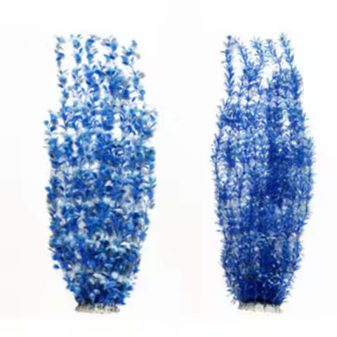 2PCS Extra Large Aquarium Plastic Plants 23.6-inch Tall Plastic Tall Fish Tank Decorations Reliable