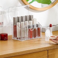 【15格｜帶蓋】唇膏收納盒 口紅收納盒 唇膏架 唇膏收納 塵化妝盒 桌面化妝品盒 多格整理盒 指甲油整理盒