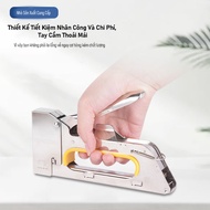 Súng bắn ghim dụng cụ bắn ghim cầm tay giá rẻ chắc chắn tiện lợi có trợ lực Máy bấm ghim gỗ Kìm bấm