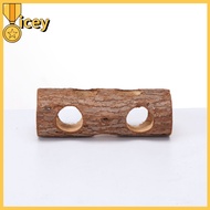 iceyhome Store Hamster Natural Wooden Tunnels Tubes Bite-resistant Hideout Tunnel Molar Toy For Indoor Cats Dogs
