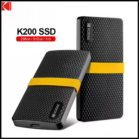 New KODAK X200 External SSD Hard Drive HD Externo USB3.1 Portable SSD 256GB 512GB 1TB 2TB For Laptop