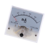 [Predolo3] DC 1mA Analog Ammeter Panel AMP Current Meter 0-1mA DC Milliampere Amp Meter