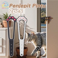 2pcs Door Holder Latch Door Clamp No Drill Pet Gate Cat Door Ventilation Gap Keeper