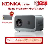 【Konka】C1 Pro Smart Cinema Projector | 4K Full HD | Auto Focus | Built in WiFi Bluetooth | Portable 