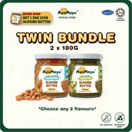TWIN JAR BUNDLE MIX & MATCH - AyoMayo Almond Butter | Mesti & Halal | Orignal , Classic, Genmaicha, 