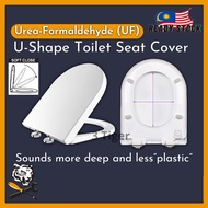 (Urea-Formaldehyde) U Shape Toilet Seat and Cover With Adjustable Hinge Penutup Mangkuk Tandas Duduk Tandas