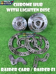 SUZUKI RAIDER 150 CARB / RAIDER 150 FI LIGHTEN HUB AND LIGHTEN DISC SET WITH BRACKET AND BEARING