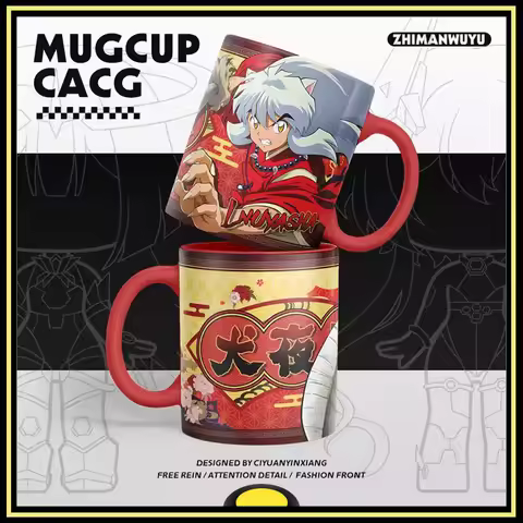 Inuyasha Genuine Mug Ceramic Mug Naraku Kikyo Sesshoumaru Higurashi Kagome Water CupWater Cup Periph