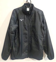 美津濃MIZUNO 男運動外套 M號 防風 防潑水 保暖內刷毛 合身版型 黑色迷彩