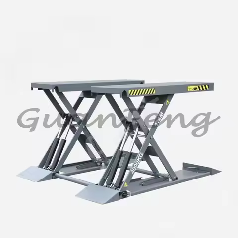 Custom 1.2 1.4 1.6m MP4T Mobile Scissor Car Lift Four Cylinder Portable Hydraulic Lift Electric Actu