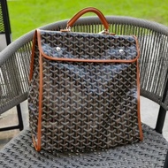 Goyard Dog Teeth Saint Leger Multifunctional Backpack Embossed Printed Leather Calfskin Portable Bac