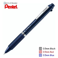 Pentel Energel 3 ปากกาหมึกเจล เพนเทล 3in1 หมึก 3 สีในด้ามเดียว - ด้ามสีน้ำเงิน