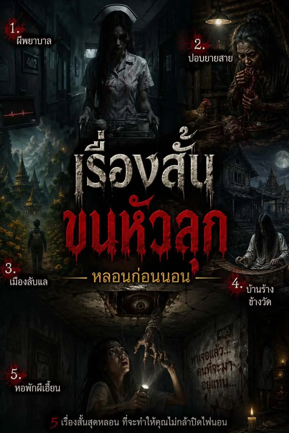 เรื่องสั้นขนหัวลุก หลอนก่อนนอน (PDF)