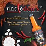 UNCLE DON'S Homemade Chili Sauce Cili Sos For Dipping, Pizza Base and Spagetti Sauce Homemade Chili 
