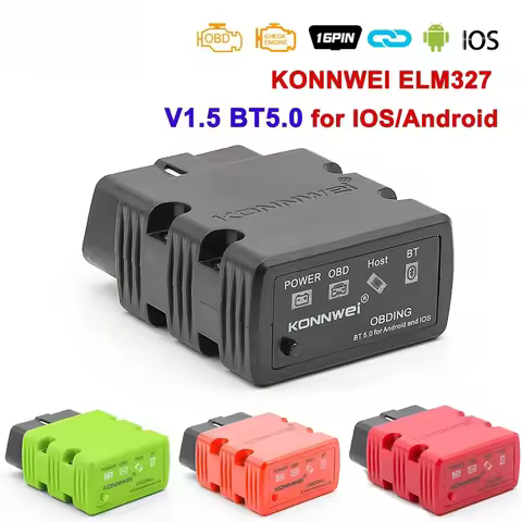 KONNWEI KW902 ELM327 V1.5 OBD2 Scanner Bluetooth 5.0 for IOS Android ODB2 OBD 2 Auto Car Diagnostic 