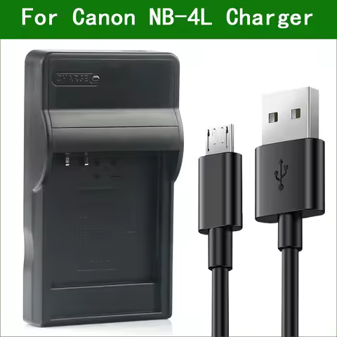 LANFULANG Battery Charger Kit for Canon NB-4L, CB-2LV IXY Digital 40 50 55 60 70 80 90 L3 L4 WIRELES