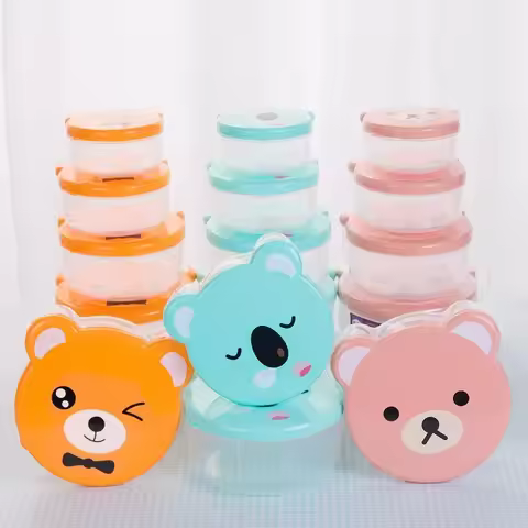 Plastic Freshness Food Storage Boxes Set/150ml,250ml,400ml,600ml
