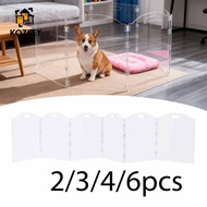 [kozeey] Clear Acrylic Dog Door, Stylish and Creative Pet Playpen, Transparent Playpen