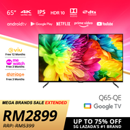 PRISM+ Q65 Quantum Edition | 4K Google TV | 65 inch | Quantum Colors | Google Playstore | Inbuilt Ch