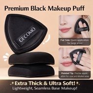 Premium Black Makeup Puff Soft Thick Foundation Sponge Span Makeup Hitam Lembut Tebal Sponge Foundat