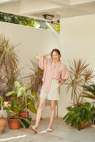 janunstudio - CANELE PIECE 11 สี (เสื้อเชิ้ตผู้หญิง คานาเล่ ผ้าเรียบ)