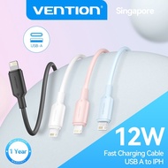 Vention USB A To IOS Cable For iPhone 14 13 12 11 Pro Max 2.4A Fast Charging IOS Cable For iPad Mini