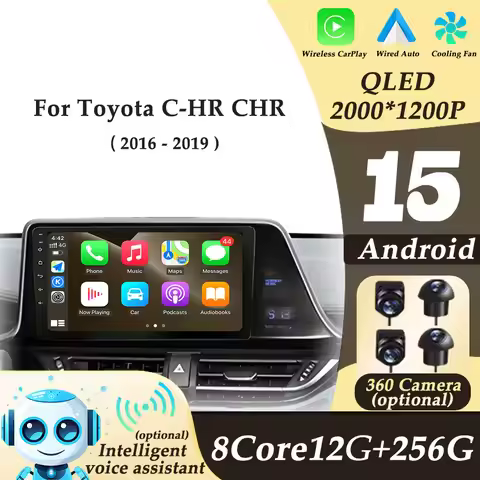 Car Radio Video Audio Multimedi Player Wireless CarPlay Left Hand Drive for Toyota C-HR CHR 2016 - 2