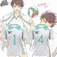 Anime Haikyuu Aoba Johsai High School Volleyball Club Cosplay Costume T-shirt Jersey 2026