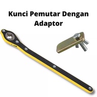 Kunci Ratchet Wrench untuk dongkrak mobil/Putaran Dongkrak mobil universal untuk model jembatan/Kunci Pas Dongkrak Mobil /Alat Bantu Putar Dongkrak Manual DP/Kunci Domn Universal ORIGINAL