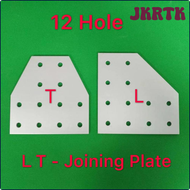 JKRTK 12 Hole 2040 3060 4080 4590 Joining Plate Connection Plate Corner Bracket Joint Board For Alum