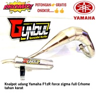 knalpot trail udang fizr f1zr force1 zigma rangka standar GTX klx KTM suara garing full croom