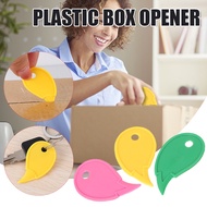 Mini Portable Colorful Plastic Box Opener Pocket Art Utility  / Keychain Slicer Unpacking  / Express Box  Safety Paper Cutter / Cutting Supplies Letter Opener