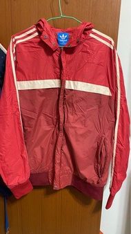 Adidas 防風飛行外套（紅色）