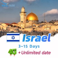 Wefly Israel SIM Card 3-30 days Unlimited data 4G LTE High Speed Jerusalem SIM card Holy City Israel eSIM 以色列SIM卡