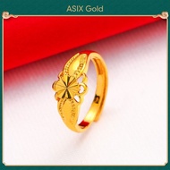 ASIXGOLD Gold 916 Ring Women's Korean Gold Bangkok Gold Saudi Gold Small Round Flower Ring Elegant Charm Jewelry