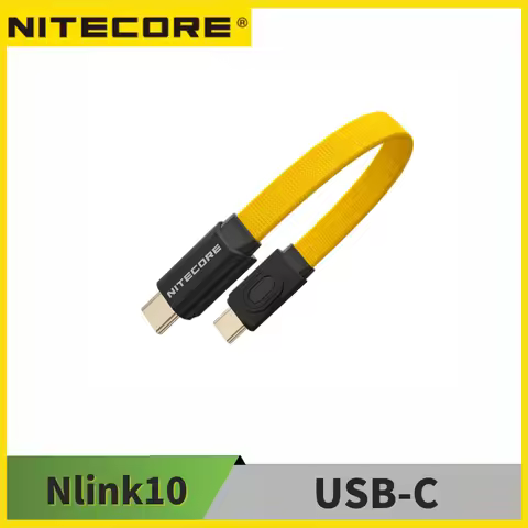 NITECORE NLink10 USB-C Magnetic Fast Charging Cable 60W 3A 7CM Short Dual Type-C Cable Magnetic Stor
