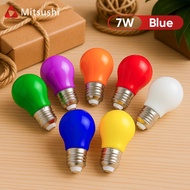 Mitsushi LED Colored Light Bulbs 7W E27 Holiday Party Decoration Light Bulbs