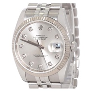 Ro22lexa Platinum Bezel Log Series 36mm Automatic Mechanical Men's Watch116234Silver Gray Plate