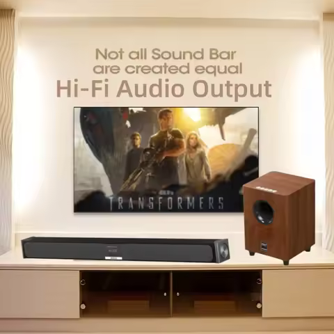 500W high-power wooden subwoofer TV soundbar Bluetooth speaker Sound soundbar Home theater Karaoke a