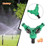 UMISTY Garden Water Pipe Connectors, Plastic Valve With Switch Pipe Adapter, Durable Y Shape 2 Way Three Way Plastic Valve